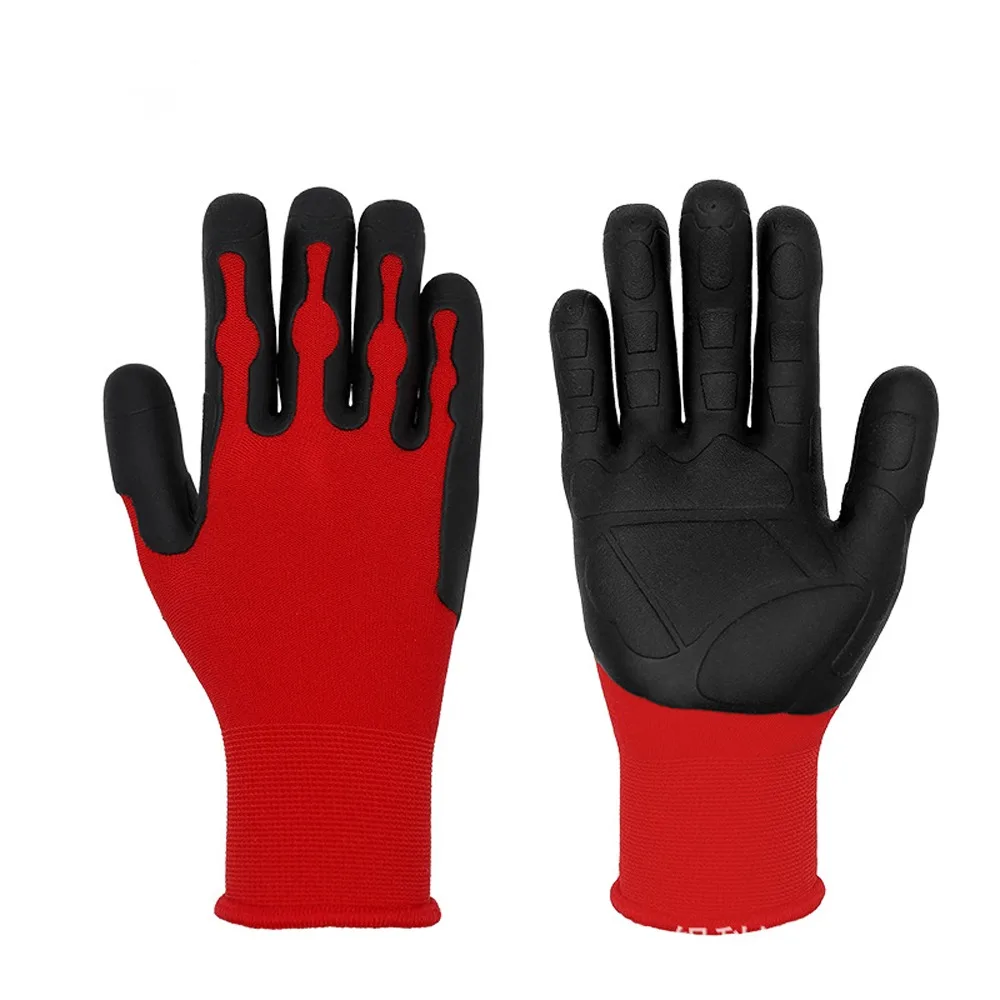 

Durable Breathable Gardening Work Gloves Waterproof Nylon Protective Gloves Non-Slip Ergonomic Professional Gloves Security Work