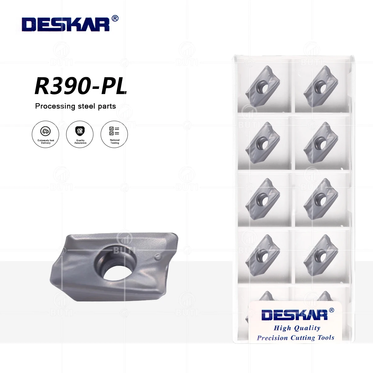 

DESKAR R390-11T308M-PL LF90 100% Original CNC Lathe Cutte Turning Insert Milling Cermet Cutting Blade Tool Processing Steel Part