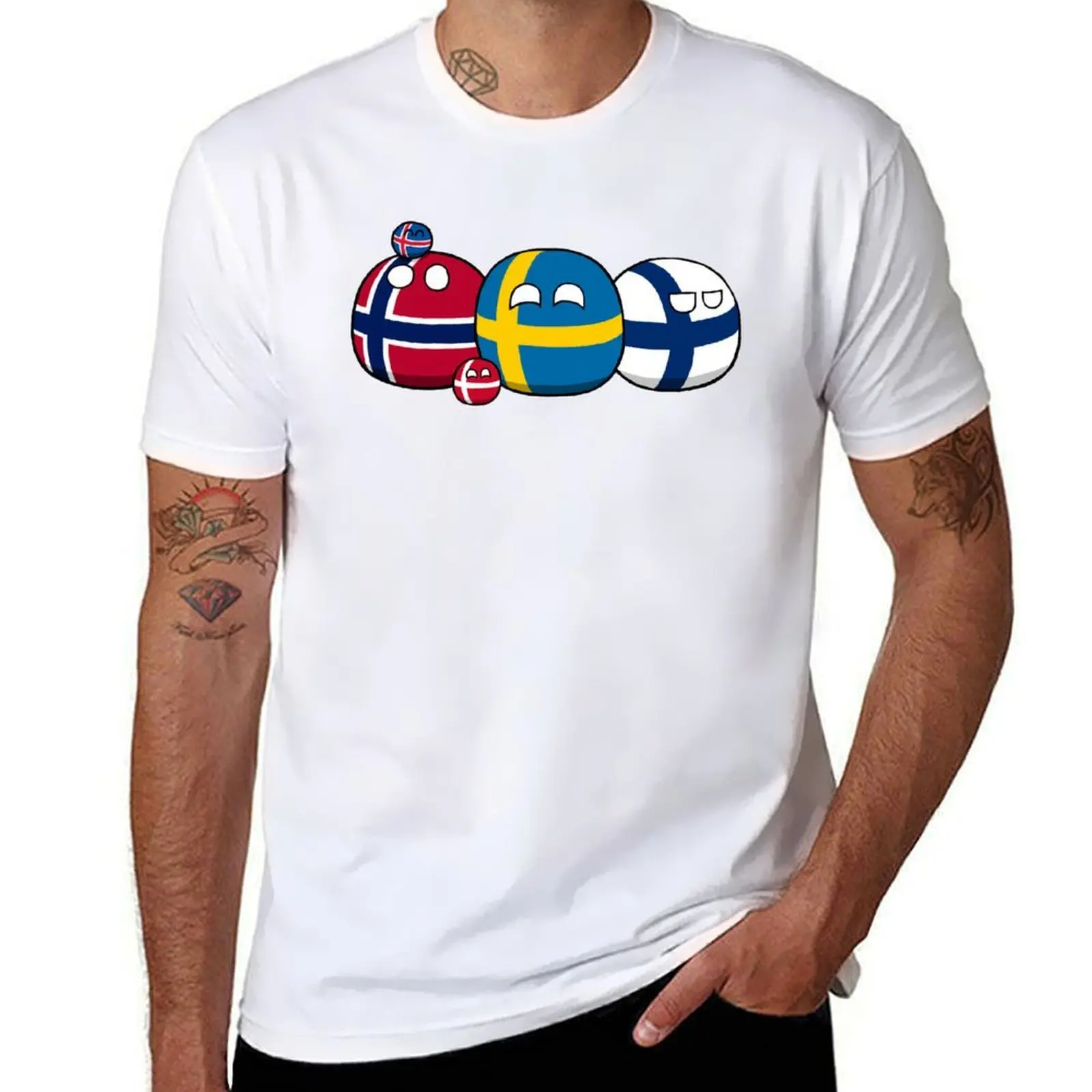 

Scandinaviaballs T-Shirt t shirt man plain man t shirt luxury T-Shirt