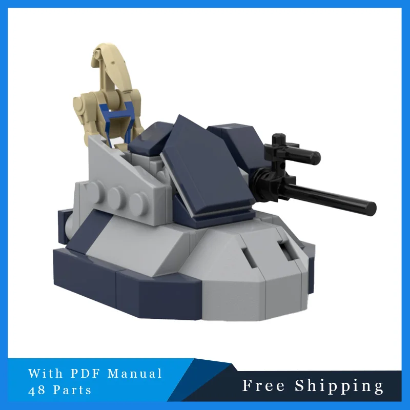 

48 PCS Engineering Vehicle Combat Series Grey Tank Modular MOC Building Blocks Children's Assembly Toys Puzzle Christmas Gifts