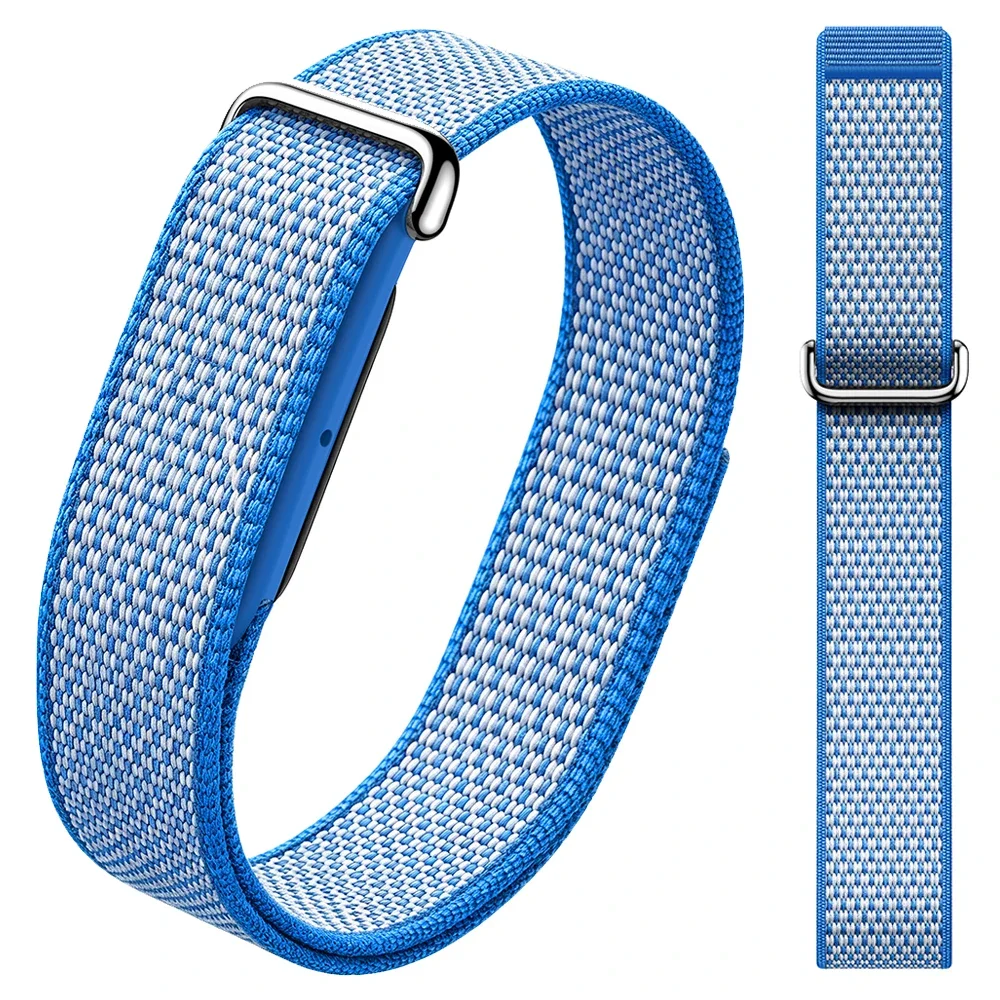 für Google Fitbit Air Silikon+Nylon-Schlaufenarmband für Fitbit Air Fitness Tracker 1:1 Original Sport-Uhrenarmband Armband-Zubehör – Detail 19