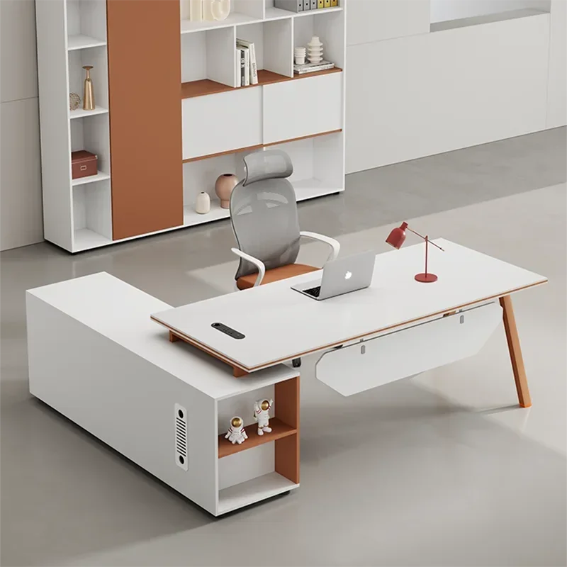 Elegant Office Desk Modern Luxury Advanced Office Desk Stylish Contracted High Quality Escritorio De Oficina Office Furniture