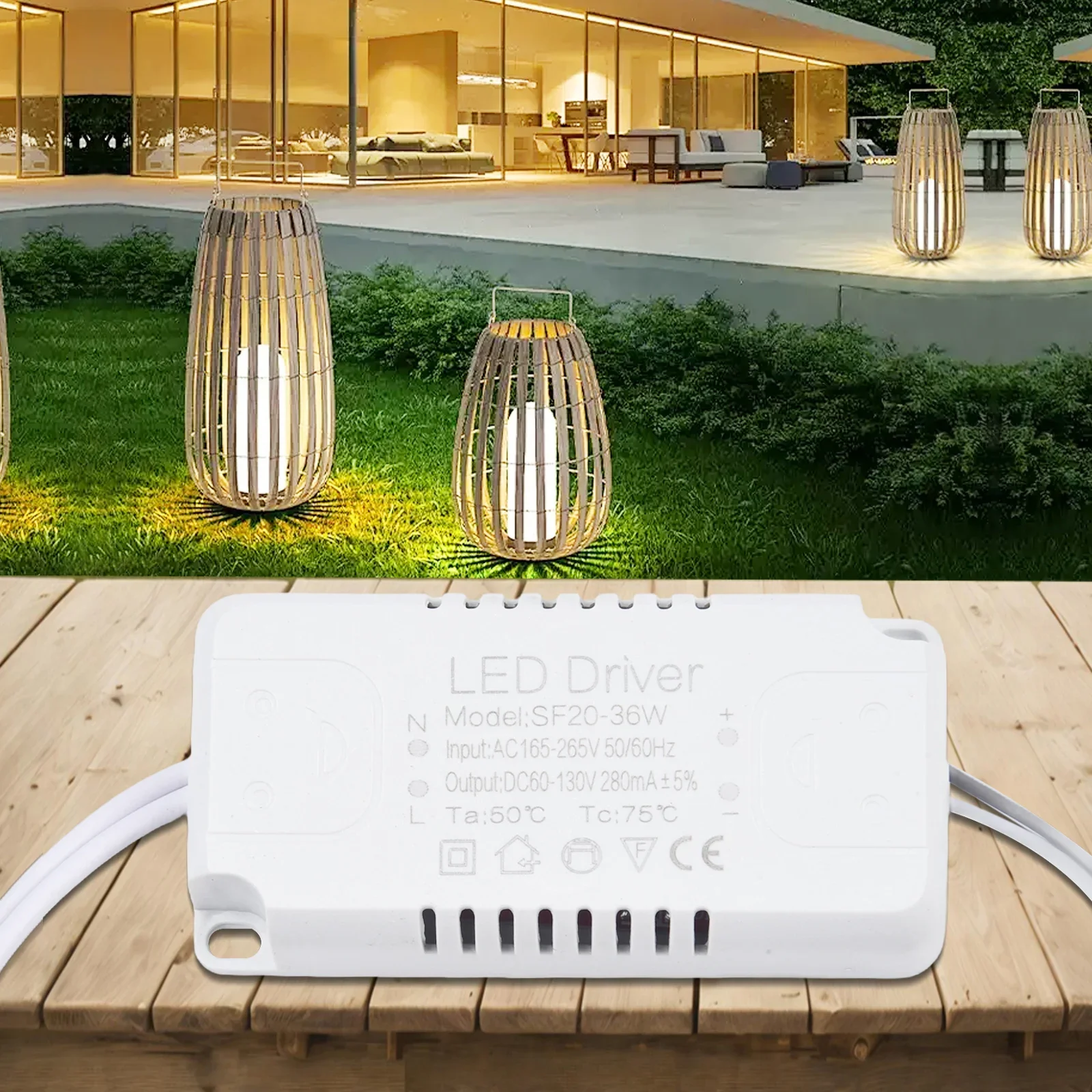 1pc AC165-265V LED Driver Adapter For LED Lighting Non-Isolating Transformer For Ceiling Light Down Lamp Panel Light