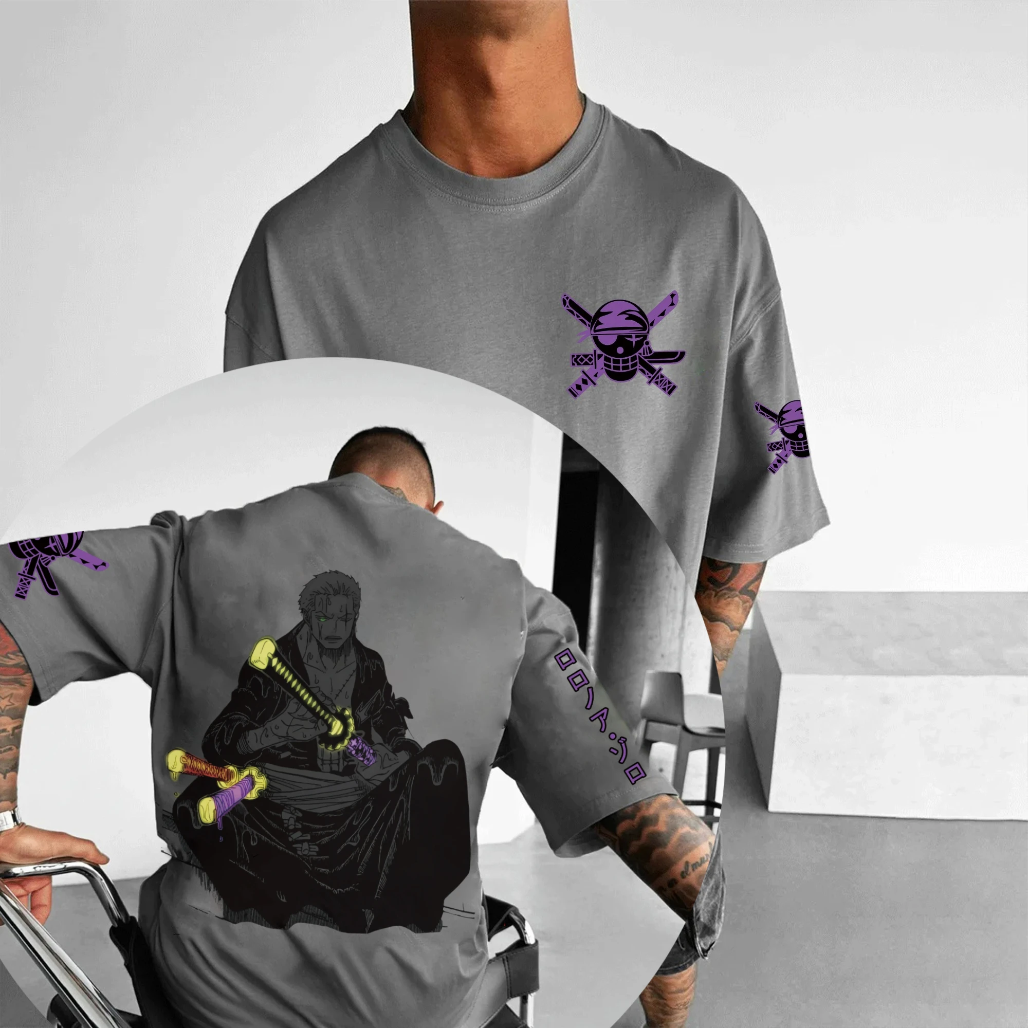 

Dragon Ball Тенденция с коротким рукавом Летний тренд Комфортная спортивная повседневная одежда с коротким рукавом Популярная одежда для пар Половина рукава с коротким рукавом