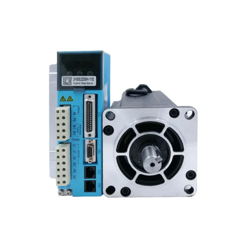 

20 Нм, 6,8 А, 3-фазный шаговый двигатель с замкнутым контуром и тормозом 110J12190EC-1000-SC+3HSS2208H-110-SC Nema42, высокий крутящий момент, изготовленный на заказ для ЧПУ