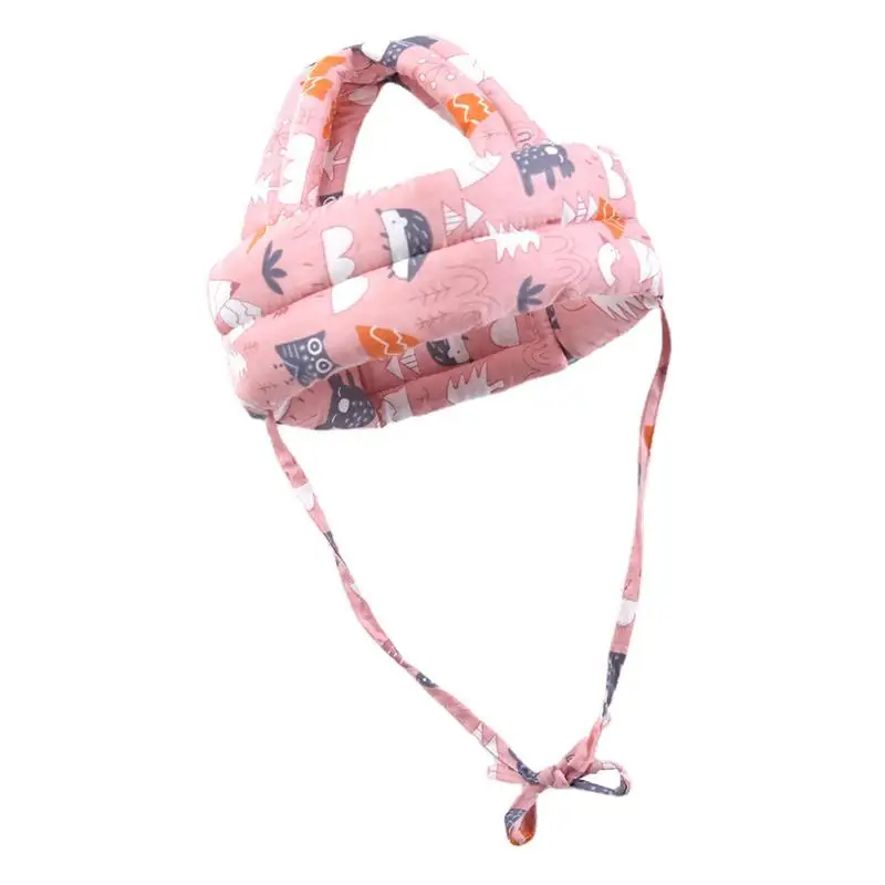 Casque de marche en coton avec sangle en Y pour bébé, coussin de tête pour bébé, produits de sécurité pour parcs de jeux pour enfants, crèche à