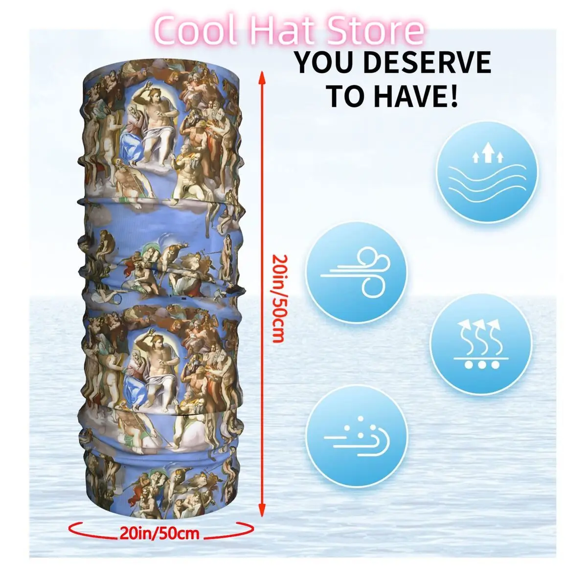 The Renaissance Scarf Neckerchief Neck Face Mask Polyester