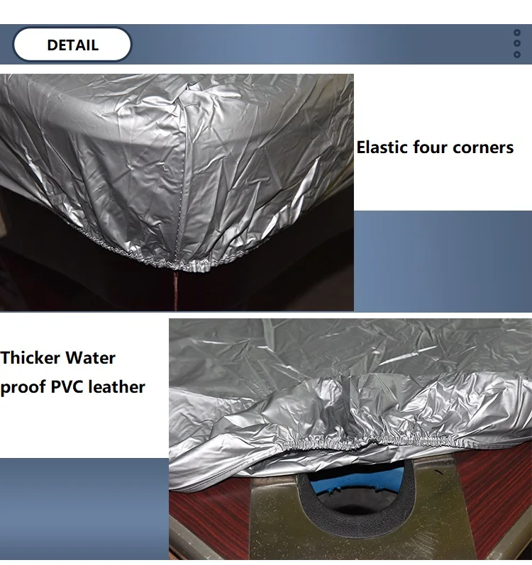 アンチダスト防水8FTビリヤードプールテーブルカバーシルバー色