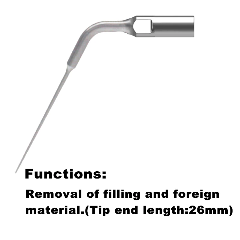 Punta escarificadora ultrasónica ED4, punta de endodoncia para máquina escaladora ultrasónica SATELEC/DTE, herramientas de odontología para la eliminación de Material extranjero