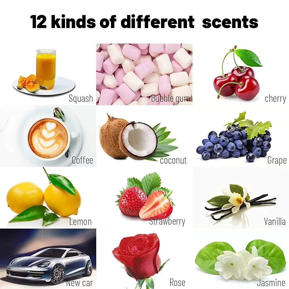 Car Flavoring Car Air Fresheners Perfume Canned Wood Blocks Lemon Flavor Long-Lasting Auto Aromatherapy Car Deodorant Supplies