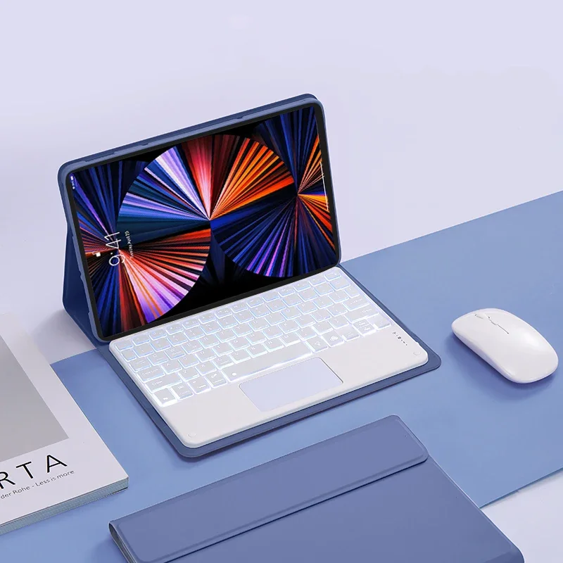 Backlit Trackpad Keyboard Tablet Cover For Huawei MatePad SE 11 Inch 2024 AGS6-W00 Teclado Case For MatePad SE 11" 2024 Funda