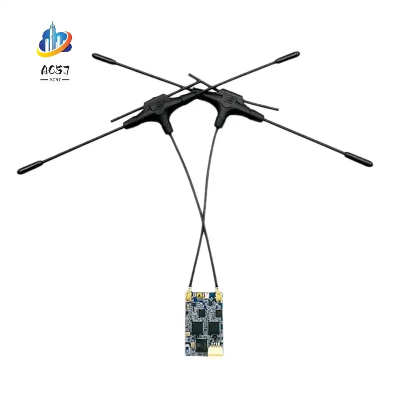 AC57-900Mhz 2.4Ghz RX Receptor ELRS RX Gemini Receptor Expresslrs RX para RC FPV Racing Drone de longo alcance
