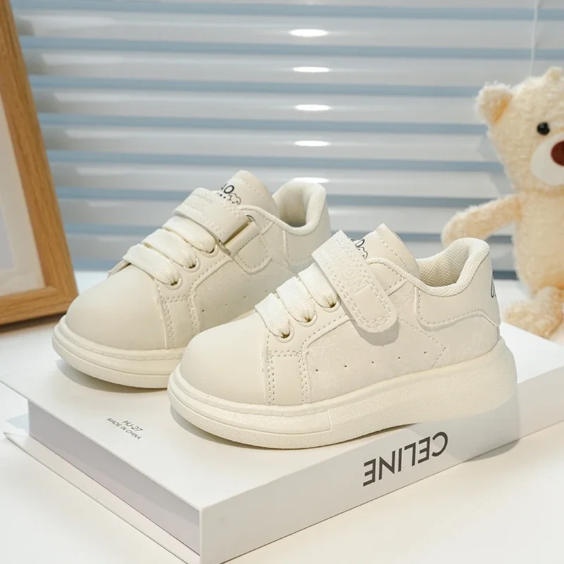 Kids Tennis Shoes Hook&loop Breathable Children Casual Shoes Mesh Toes Capped 2025 Spring Autumn Boys Girls Sports Shoes Trendy