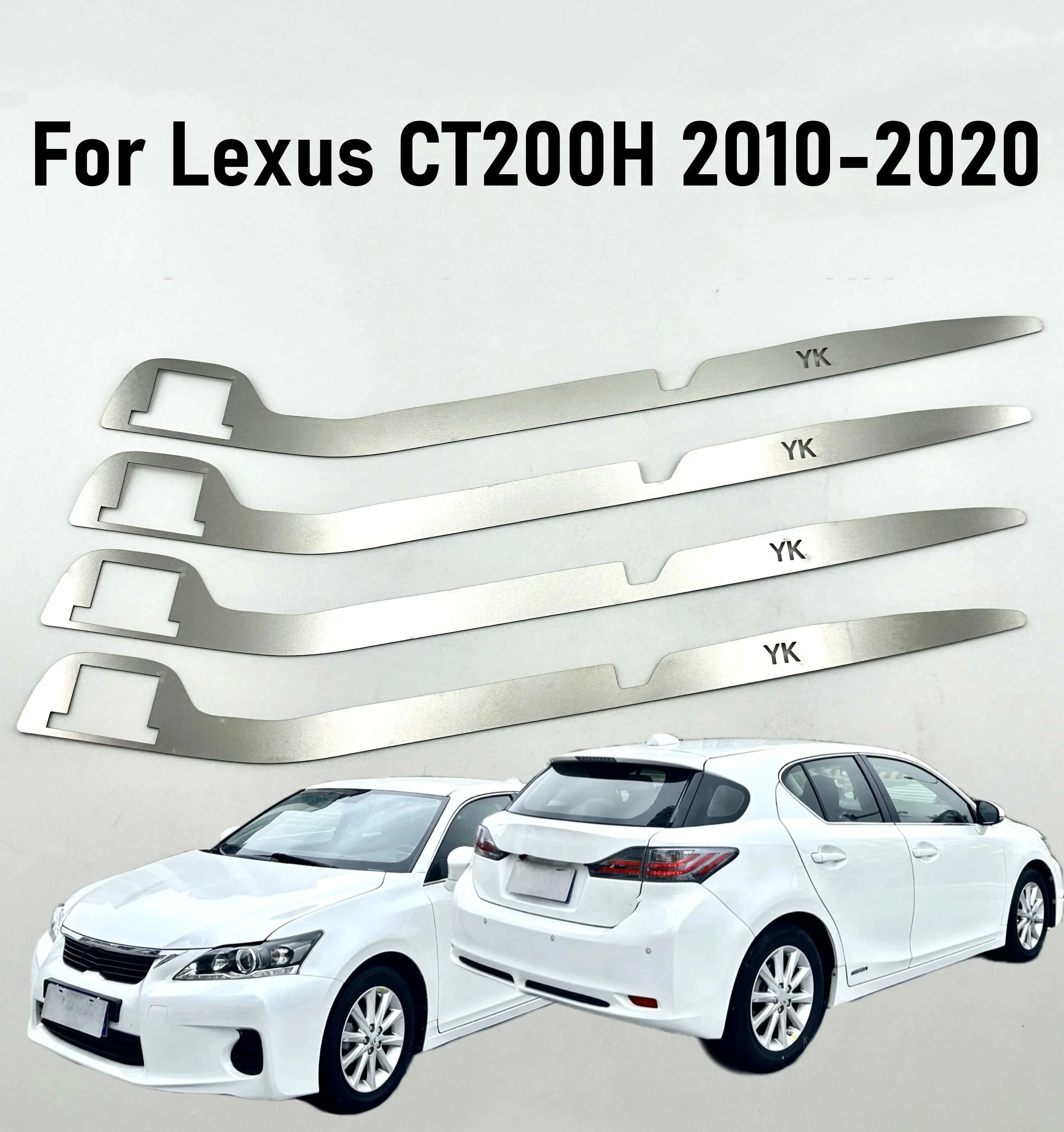 4Pcs Opening Gap Bad Buckle Bracket Repair Kits Fit For Lexus CT200H 2010-2020 Front Bumper Repair Metal Steel Plate Buckle