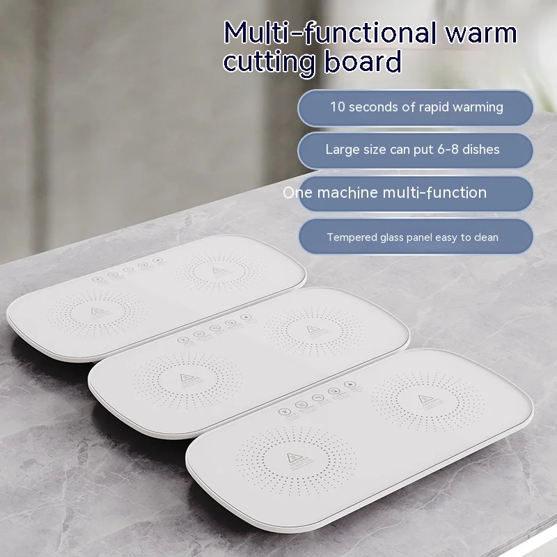 Home quick heating warm cutting board multi-functional table insulation board hot milk food folding patchwork pad warm dishes