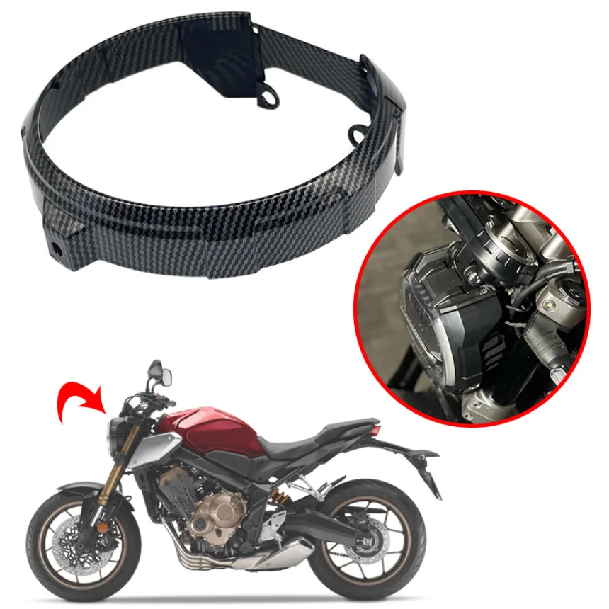 

New CB650R Motorcycle Accessories Headlight Ring Headlight Cover Headlamp Ring Decorative Cover Fit For Honda CB 650 R 2019-2022