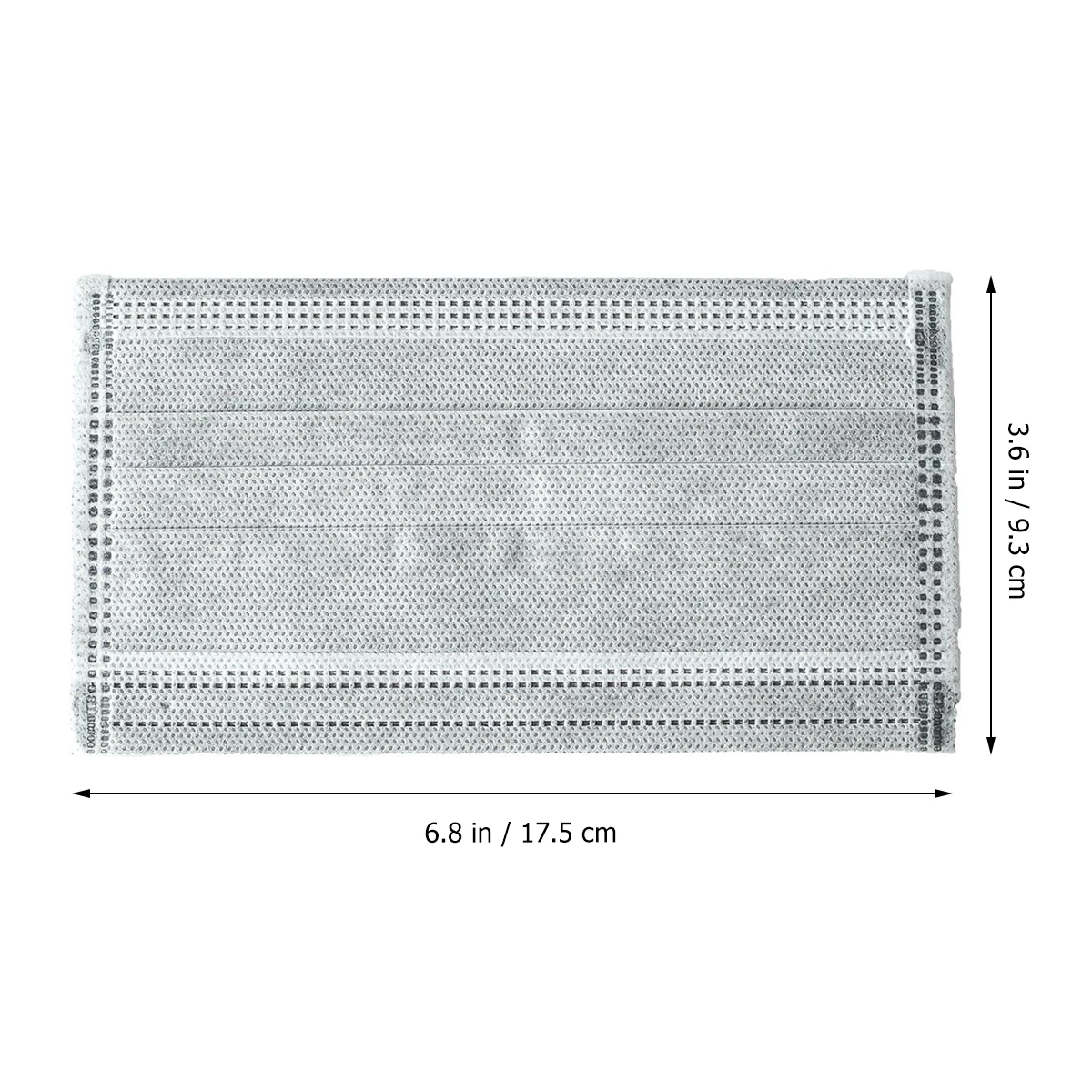 

50 Pcs Activated Carbon Mask Practical Gauze Face Dust Nonwoven Protective Grey