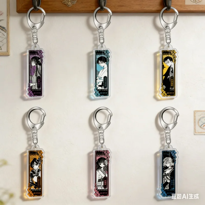 Llavero de acrílico de anime xxxHOLiC, accesorios para bolsos, llavero para coche, Ichihara Watanuki Shizuka, 6 cm, joyería, juguete de cosplay para regalo