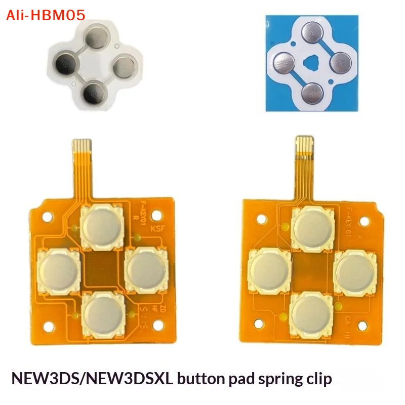 (HB05)1Pc D-Pad Dome Snap PCB Board Buttons Conductive FIlm For New 3DS /3DS XL Controller Key ABXY Button PCB Board Sticker