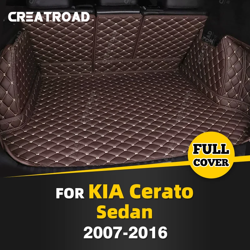 

Full Coverage Trunk Mat For Kia Cerato Sedan 2007-2016 15 14 13 12 11 10 09 08 Car Boot Cover Pad Interior Protector Accessories