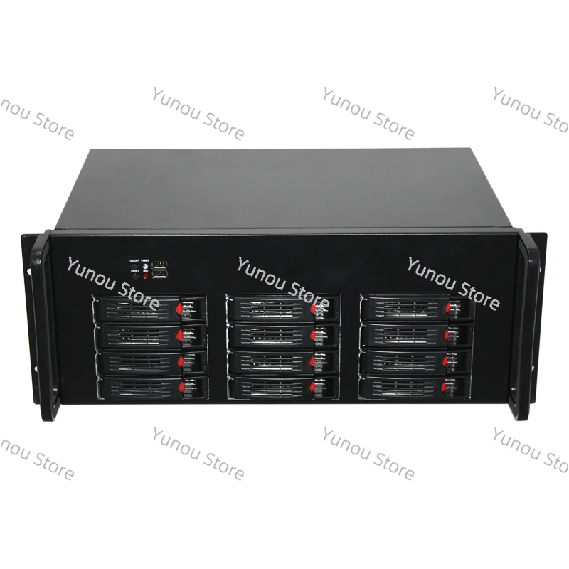 Large Data Storage 12 Racks NAS Server Chassis 12 Drive Racks Full Tower Display TV