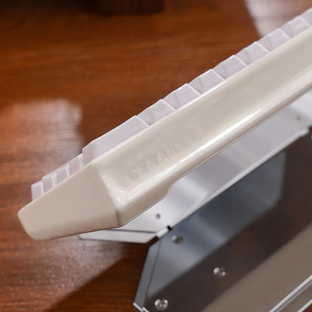 NEW Cerakey 60% Ceramic Kit Bottom Shell Custom GH60 Wooting60HE Rakka60 Version Case for Gamers DIY Design Rd Accessories