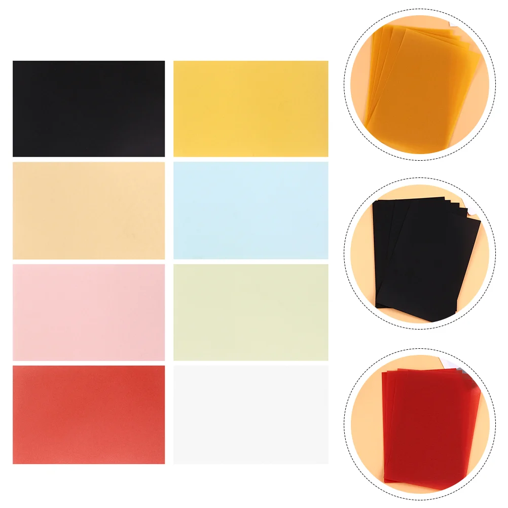 

100 Pcs Transfer Paper Color Mother Parchment Square Litmus Colors Vellum Home Supplies