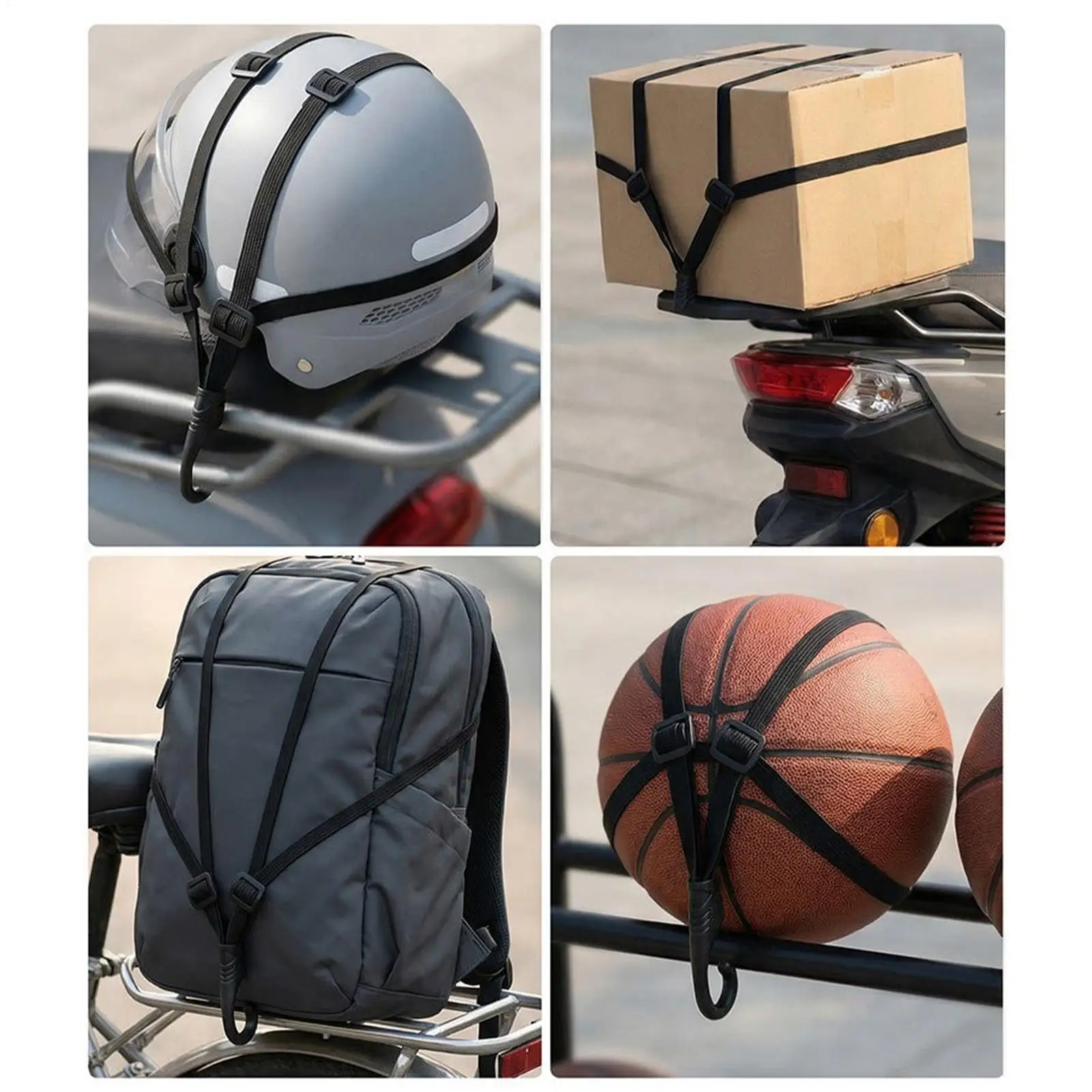 Dirtbike Straps Heavy Duty Elastic Dirt Bike Accessories Motorcycle Helmet Lock Straps for Riding Touring Camping Travel