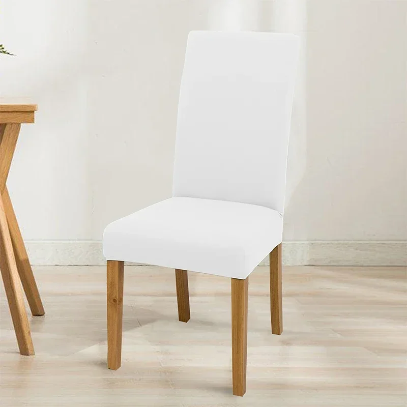 Elastischer, einfarbiger, verstellbarer Stuhlbezug, Spandex-Stretch-Schonbezüge, Stuhl-Sitzbezüge, Küche, Esszimmer, Hochzeit, Bankett, Zuhause