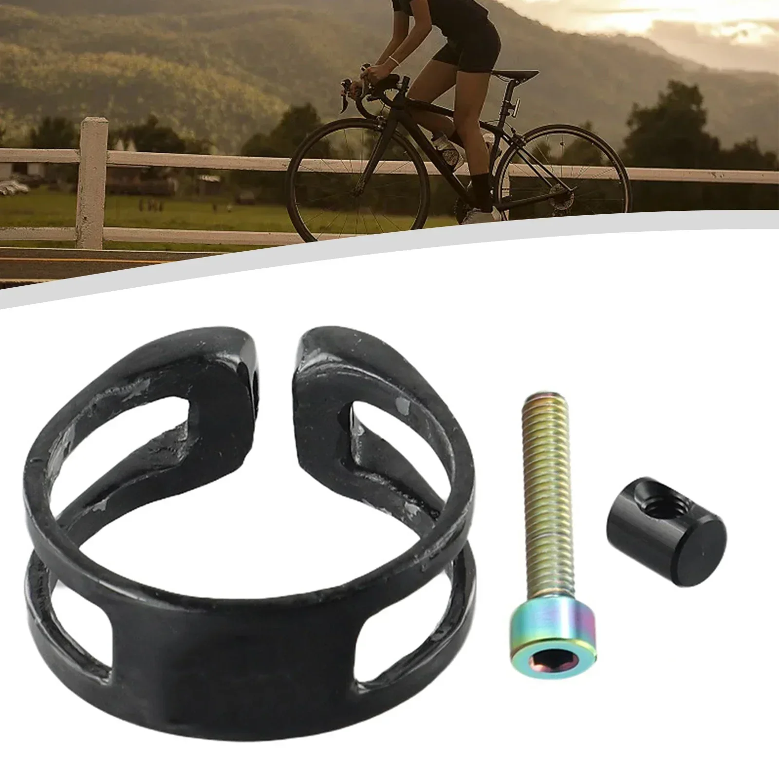 Road Bicycle Seat Tube Lock 34.9/31.8mm Ultralight 6g Carbon Fibre Seatpost Pipe Clamp Bike Seat Post Accessories