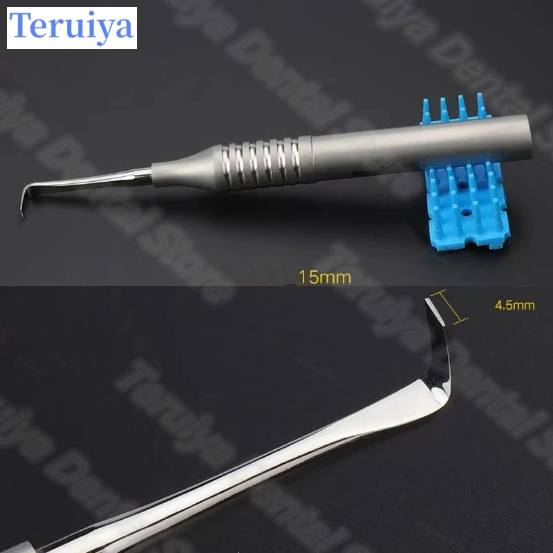 Dental Crown Remover Kit Straight/Curved/Cross Head Manual Metal & All - Ceramic Crown Removal Elevator Oral Instrument