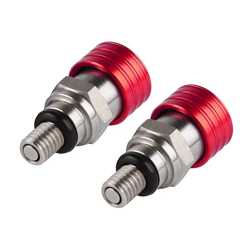 8X Motocross M5X0.8Cm Fork Air Bleeder Relief Valve For Honda Kawasaki Yamaha Suzuki YZ85 YZ125 YZ250 YZ450F 250RX Red