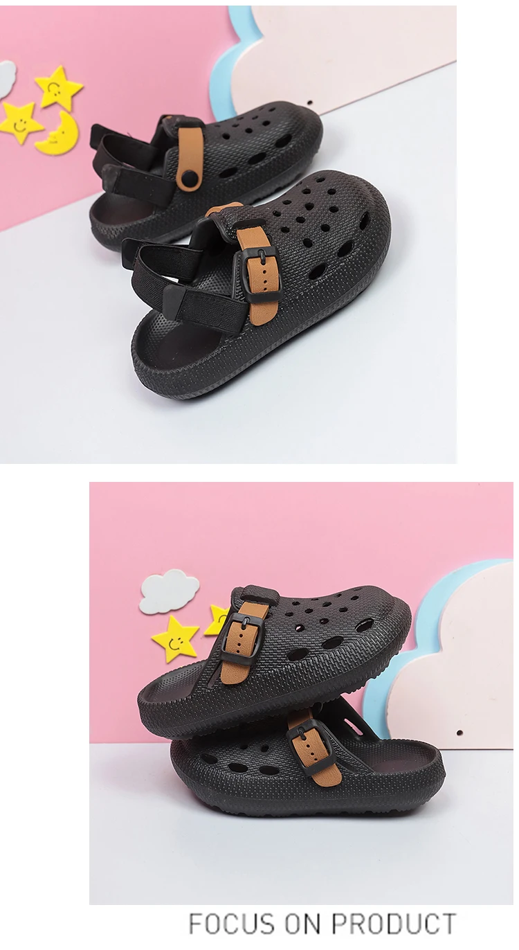 Neue Kinder-Clogs, Leichte Sommer-Sandalen mit Geschlossenem Zehenbereich für Jungen und Mädchen, Outdoor-Strandsandalen – Detail 8