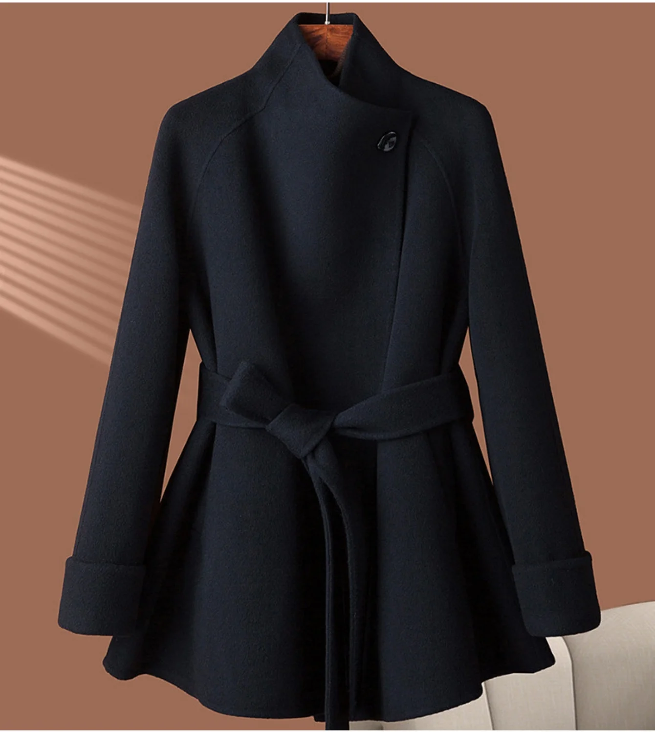 2026 Women's Double-sided Woolen Overcoat Fashion Commuter Jackets for Woman Autumn Winter Luxury Outerwear Woman Clothes