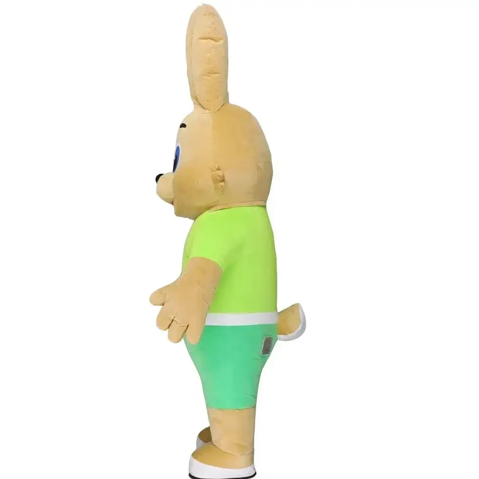 نفخ أرنب الذئب زي التميمة 2 متر/2.6 متر عيد الميلاد حفلة تنكرية لطيف أرنب كارون زي بدون بطارية