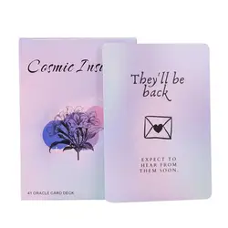 Oracle Tarot Deck of Cosmic Insight, cartões impressos, tamanho de bolso, papel revestido, versão em inglês, suprimentos Wiccan, 41PCs