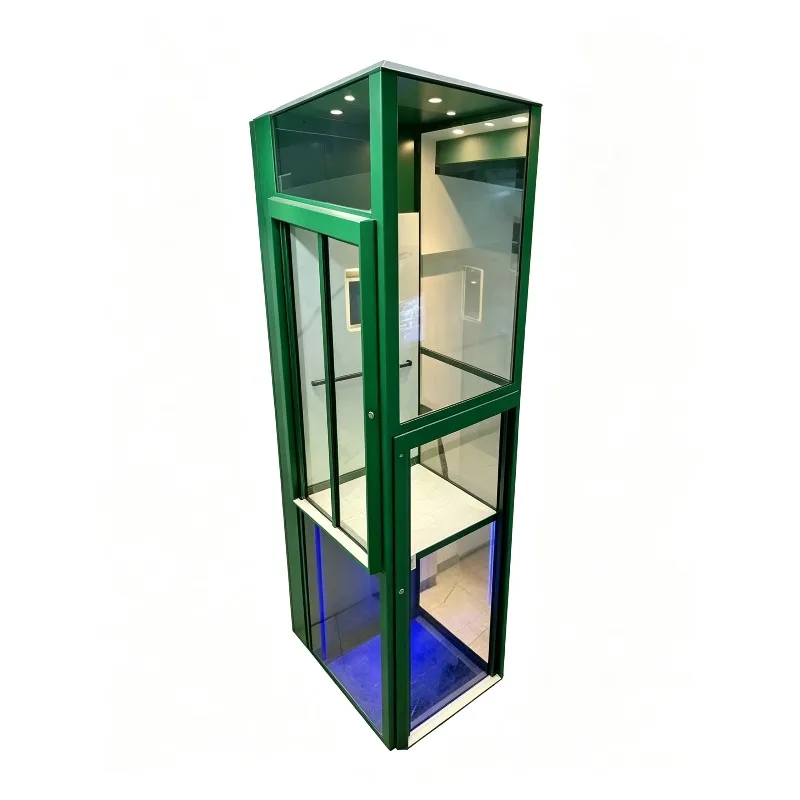 Ascenseur Résidentiel en Verre pour Maison, 5 Étages, Ascenseurs Domestiques Modernes Hydrauliques pour Villa, Elevadores Para Persona