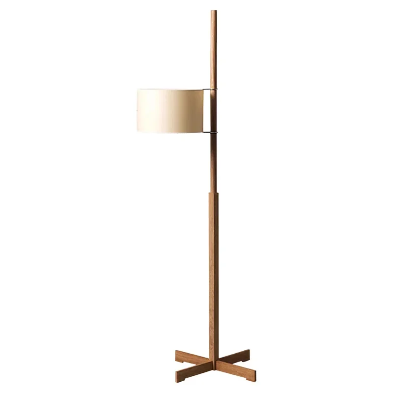 Walnut floor lamp Log wind Medieval sofa Quiet wind Living room adjustable atmosphere lamp