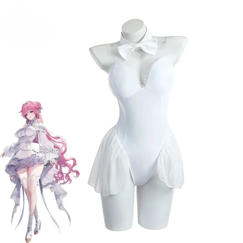 

Dorothy Bunny Girl Costume NIKKE Goddess of Victory Dorothy Women Sexy Cosplay Bunny Suit White Uniform Jumpsuits