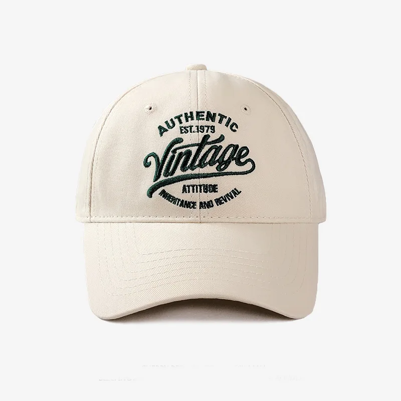 Amerikanische Retro-Hip-Hop-Buchstaben-gestickte Baseballkappe für Herbstpaare, neue lässige, vielseitige Entenschnabelkappe für die Straße
