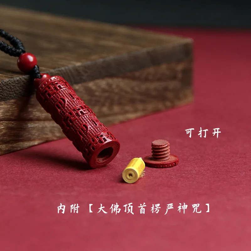High-content Shurangama pendant, six-character mantra necklace, purple gold sand