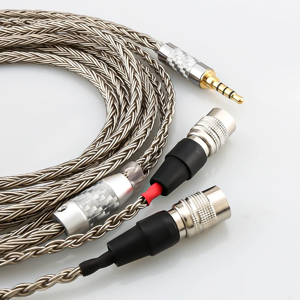 HiFi Audio Cable 2.5mm 3.5mm 4.4mm XLR 16 Core Headphone Upgrade for Dan Clark Audio Mr Speakers Ether Alpha Dog Prime