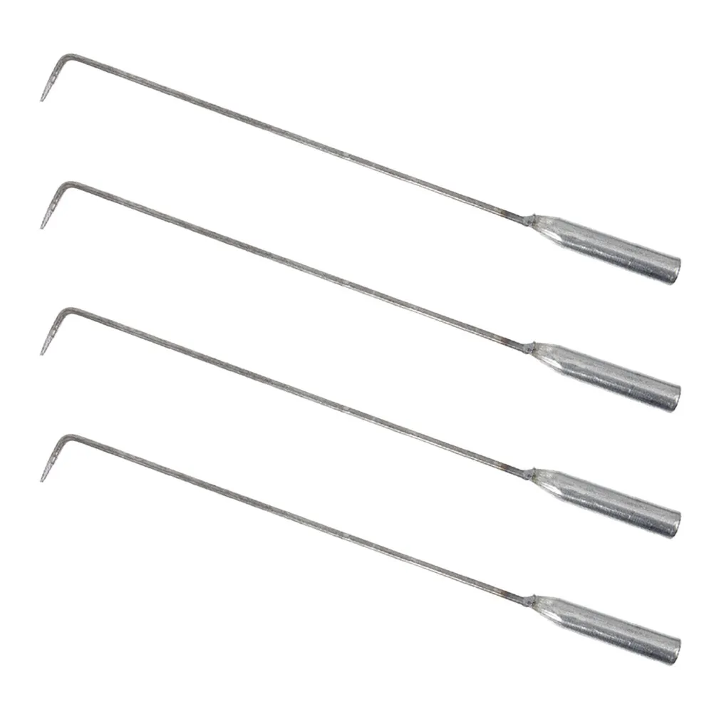 4Pcs Fire Hook Set – Heat-Resistant Portable Fireplace Poker for Fire Pit, Grilling, Camping & Wood Stove