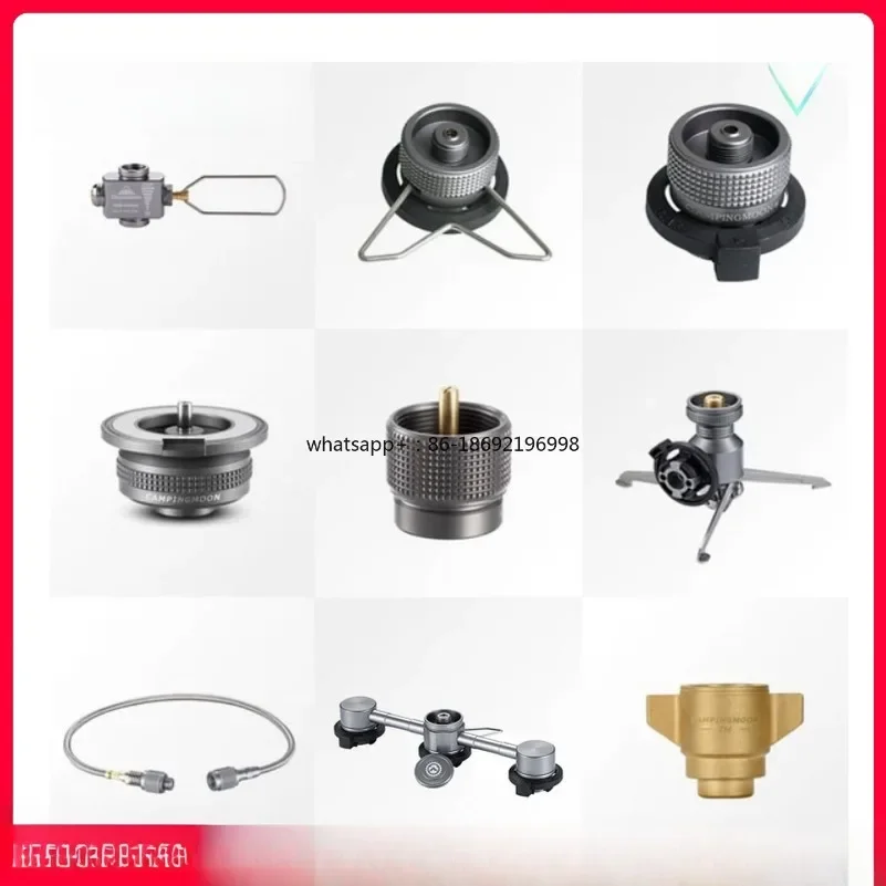 Flat Gas Tank Adapter Head Extension Cable with Valve Card Type Long Gas Tank Adapter Burner Head Interface Conversion Port