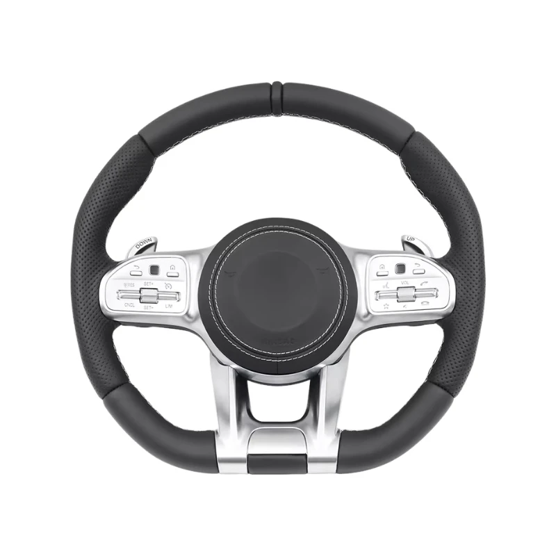 For Mercedes-Benz AMG GT W204 W205 W213 W212 W220 W221 W222 Gle 63 C63 upgraded new 809AMG leather steering wheel