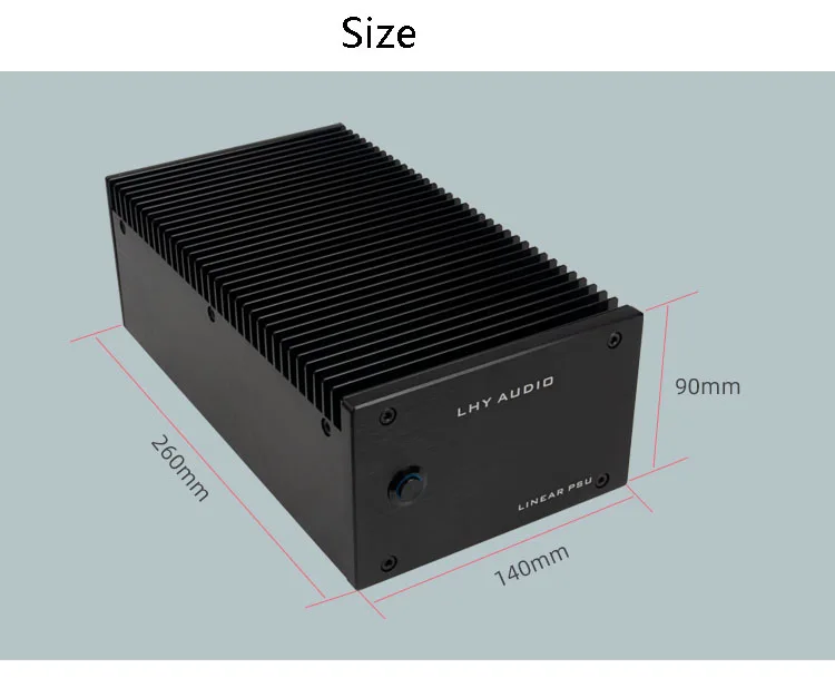 LHY AUDIO 120W/160W DC Linear Regulated Power Supply Audio 120VA Linear PSU DC 12V, 15V 19V, 24V For HDD NAS Router MAC PCHiFi