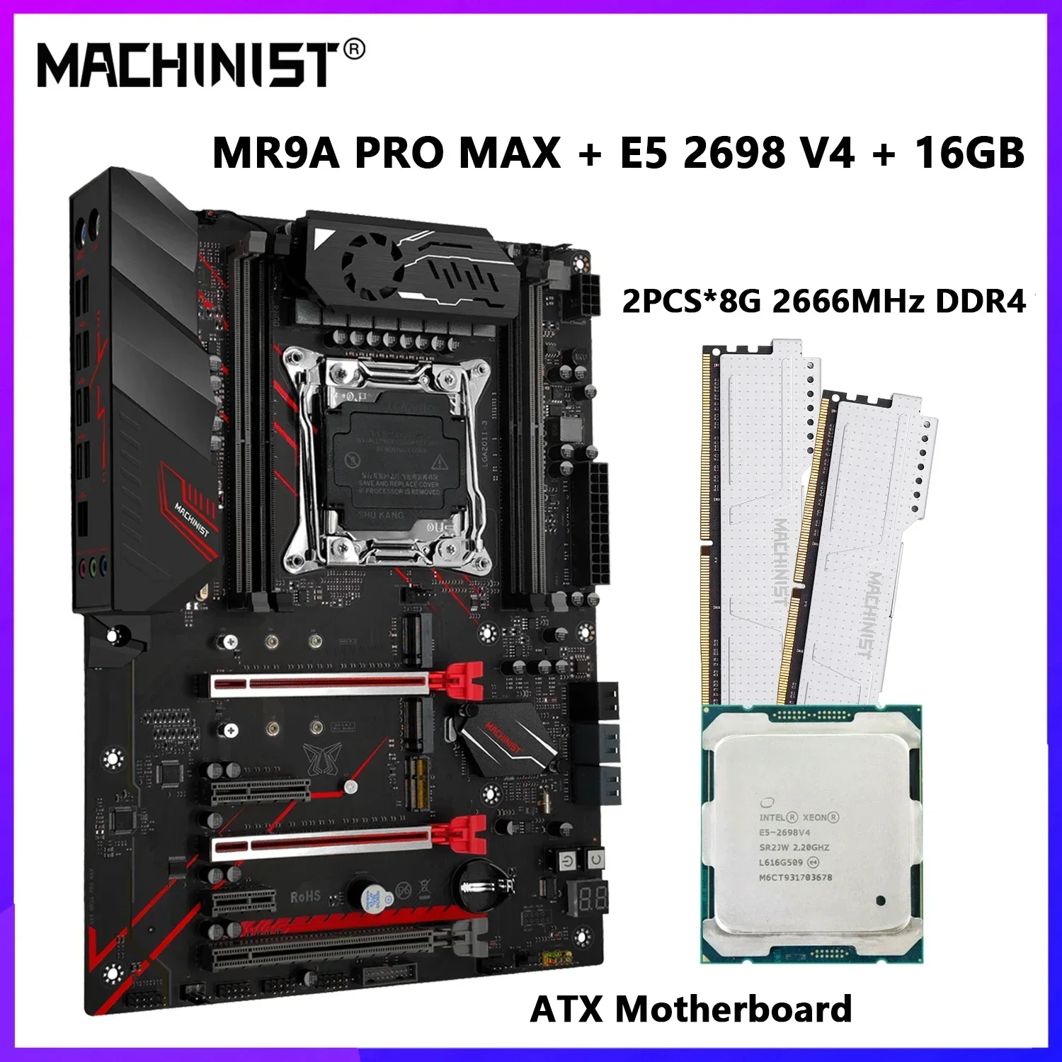 aigo X99マザーボードE5-2698 v4 CPU aigo X99マザーボードE5-2698 v4 CPU
