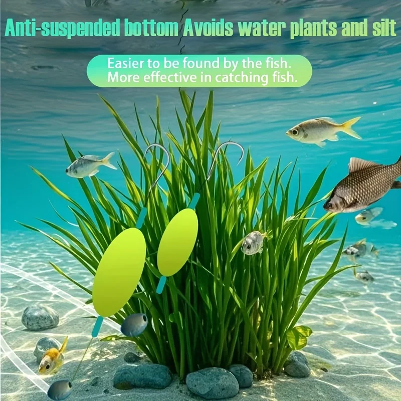 3 قطعة عكس قبالة أسفل خطاف مزدوج مجموعة عكس الصيد هوك Subline دعابة الصيد الأوروبي الكارب مقلوب تلاعب