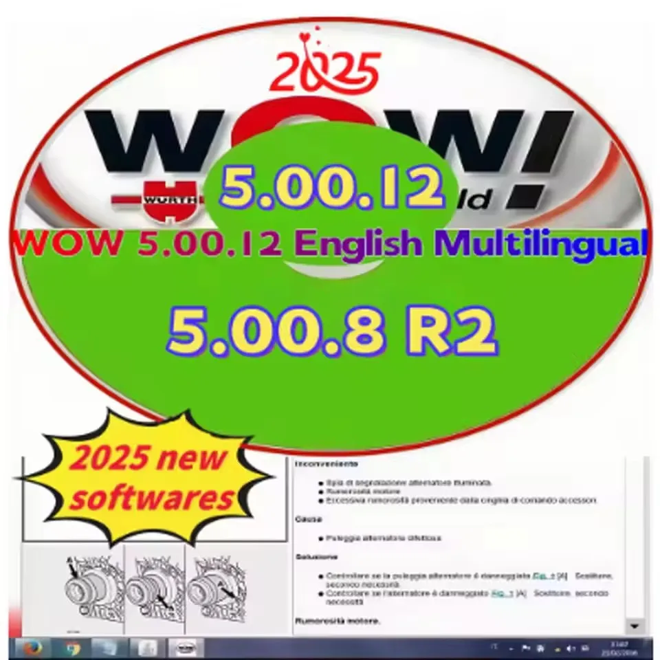 Wurth WOW 5.00.12 & HAYNES pro Vivid 2015.1 Automotive Diagnostic And Repair Software Multilingual Version 2025 for Vehicle Main