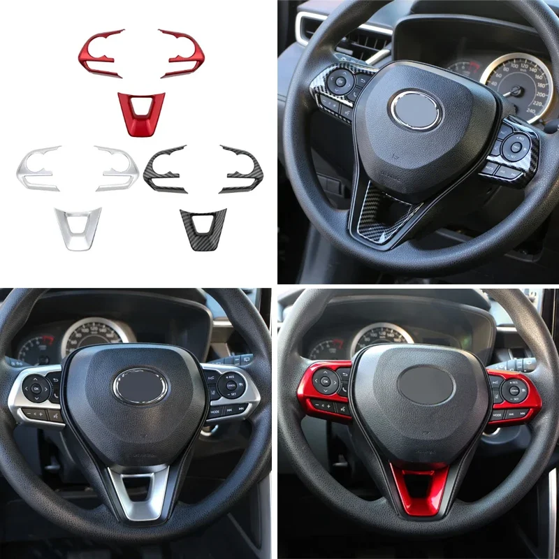 For Toyota RAV4 XA50 / Corolla E210 / Corolla Cross 2019 -2025 Car steering wheel glitter protective cover Car accessories